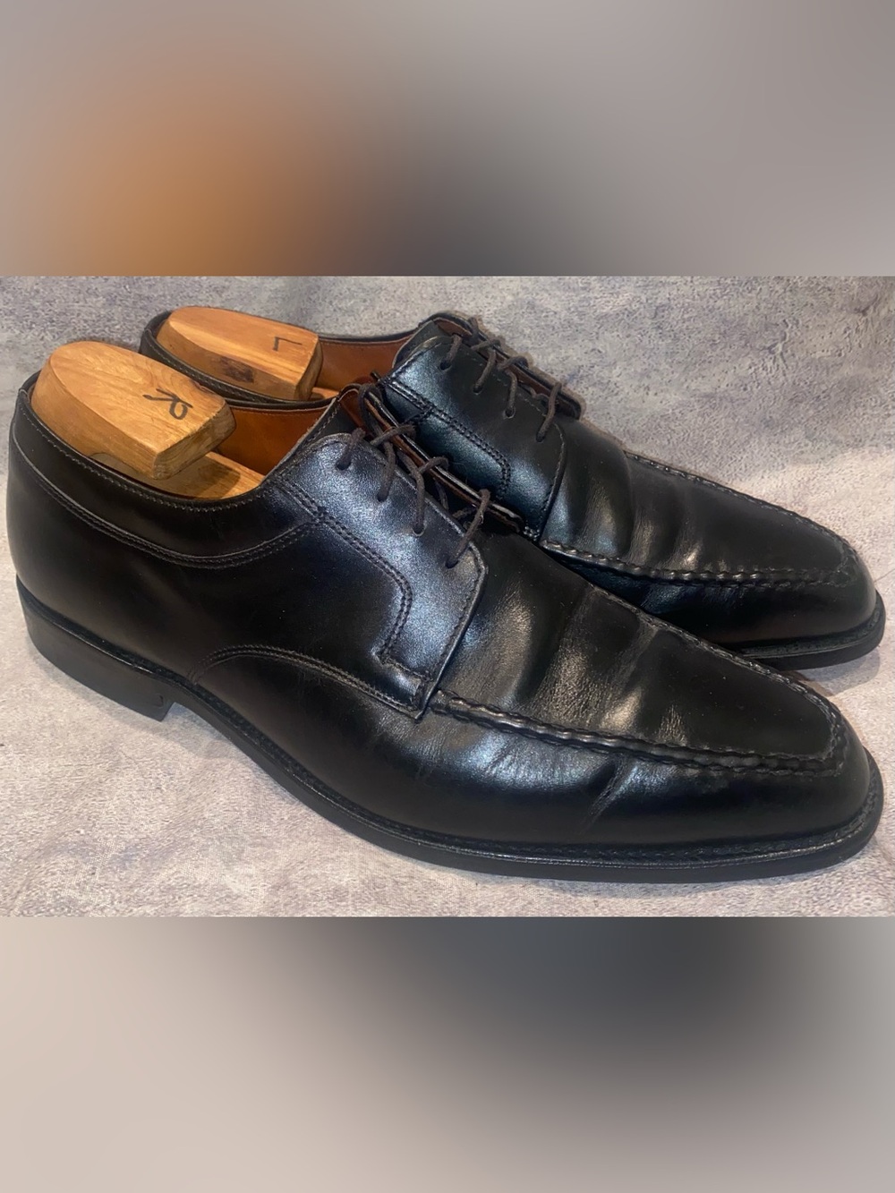 RECRAFTED Allen Edmonds Charleston Derby Blucher Lace Up Apron Toe 9.5 E USA
